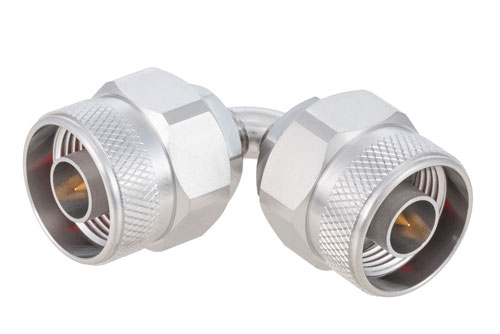 N Male to N Male Radius Right Angle Adapter, Passivated, VSWR 1.2 Max. DC-18GHz | Cost-Effective Alternative | China Stock, Fast Delivery