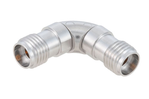 PE91792.jpg 2.92mm Female to Female Radius Right Angle RF Coaxial Adapter, K-Type, 40GHz Low VSWR (1.3 Max) for High-Frequency Test & Measurement. Cost-Effective Alternative, China Stock Fast Delivery.