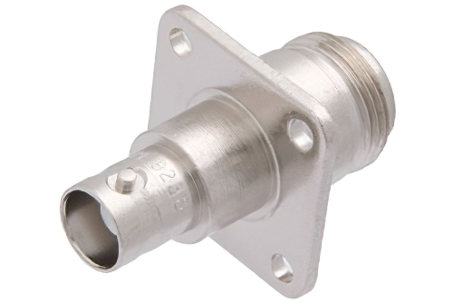 N Female to BNC Female 4 Hole Flange Mount RF Coaxial Adapter - Cost-Effective Alternative | China Stock Fast Delivery