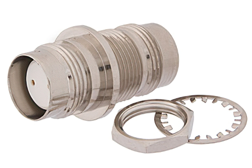 95 Ohm Twinax Bulkhead Mount Adapter, 3/4"-20 Female to Female | Cost-Effective Alternative | China Stock Fast Delivery