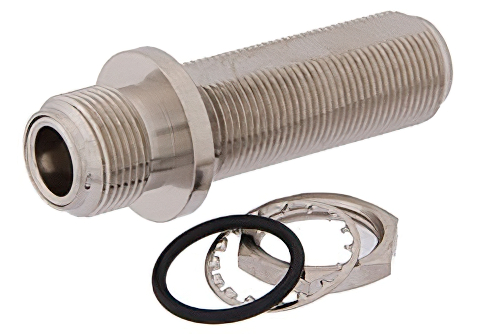 Hermetically Sealed N-Type Female to Female RF Coaxial Bulkhead Adapter, 1" Max Panel Mount - Cost-Effective, China Stock Fast Delivery