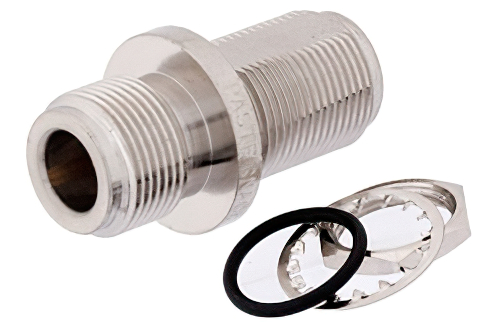 Hermetically Sealed Bulkhead Mount 75 Ohm N Female to N Female RF Coaxial Adapter | Cost-Effective Alternative | China Stock Fast Delivery