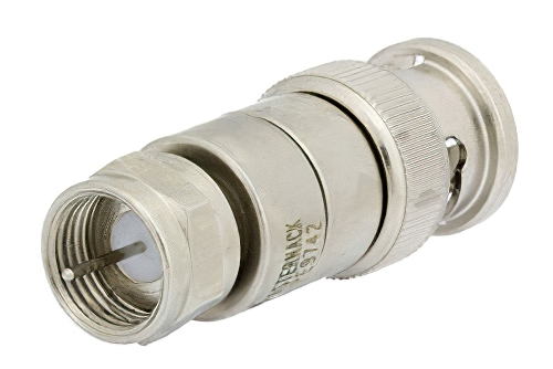75 Ohm F Male to 75 Ohm BNC Male Coaxial RF Video Adapter | Cost-Effective BNC-F Connector | China Stock Fast Delivery