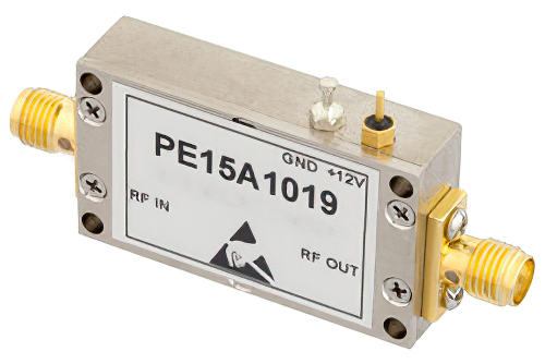 PE15A1019.jpg Low Noise High Gain RF Amplifier (LNA) 1-2 GHz | 0.8 dB NF, 40 dB Gain, 25 dBm IP3, 11 dBm P1dB | SMA | Cost-Effective Alternative, China Stock Fast Delivery