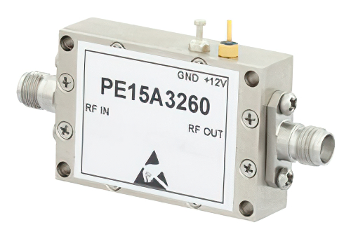 PE15A3260.jpg 18-26.5 GHz Low Noise Broadband Amplifier (LNA) | 40 dB Gain, 2.5 dB NF, 13 dBm P1dB, 22 dBm IP3, 2.92mm – Cost-Effective, China Stock Fast Delivery