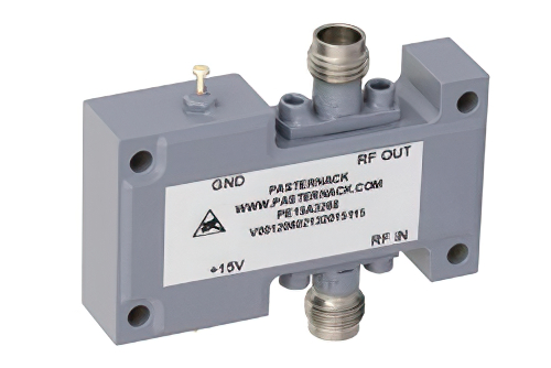 PE15A3268.jpg 18-40 GHz Low Noise Broadband Amplifier (LNA) - 5.5 dB NF, 10 dBm P1dB, 18 dB Gain, 2.4mm - Cost-Effective Alternative for mmWave, 5G, SatCom