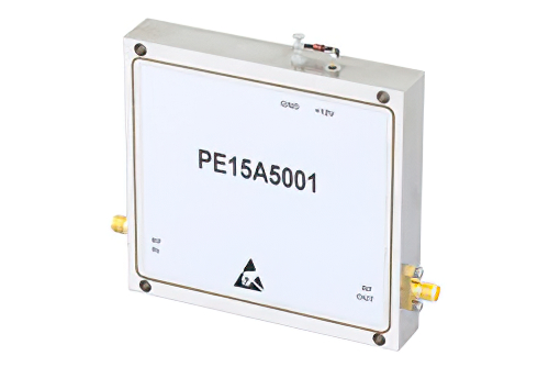 PE15A5001.jpg 40 dB Gain, 10 Watt P1dB, 1.2 GHz to 1.4 GHz, High Power GaAs Amplifier, SMA Input, SMA Output