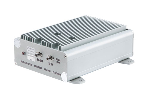 Broadband GaAs GaN RF Power Amplifier (0.01-22 GHz): 1W Psat, 26 dB Gain, Bench-Top with Heatsink, AC 110/240V, SMA - China Stock Fast Delivery