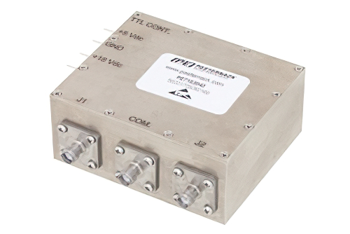 PE71S2042.jpg SPDT PIN Diode Switch Operating from 20 MHz to 2.5 GHz Up to 25 Watts (+44 dBm) and SMA