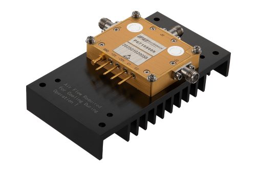 Reflective SPDT PIN Diode Switch Operating From 50 MHz to 700 MHz Up to 100 Watt (+50 dBm) and Field Replaceable SMA with Heatsink
