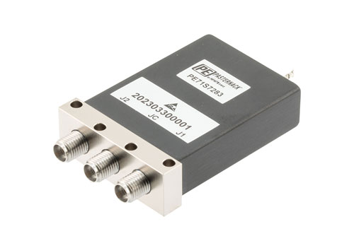 SPDT, Electromechanical Relay Latching Switch, DC to 43 GHz, 28VDC, 5W, Diodes, Self Cut-Off, Solder Terminals, 2.92mm