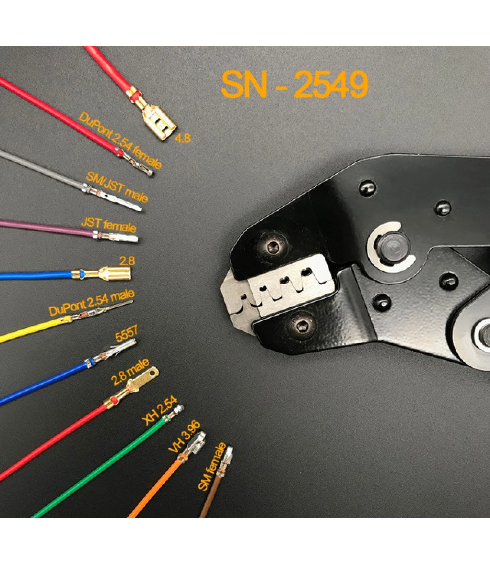 SN-2549 Crimping Tool Plier 0.08-1mm2 for AWG 28-18