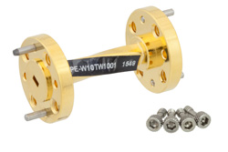 PE-W10TW1001.jpg WR-10 90 Degree Waveguide Twist With a UG-387/U-Mod Flange Operating From 75 GHz to 110 GHz - Cost-Effective Alternative