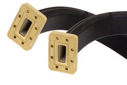 WR-112 Twistable Flexible Waveguide 36 Inch, CPR-112G Flange Operating From 7.05 GHz to 10 GHz - Cost-Effective Alternative