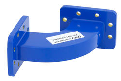 WR-137 Commercial Grade Waveguide H-Bend with CPR-137G Flange Operating from 5.85 GHz to 8.2 GHz - Cost-Effective Alternative