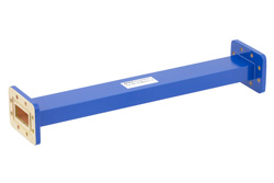 WR-137 Commercial Grade Straight Waveguide Section 12 Inch Length with CPR-137G Flange Operating from 5.85 GHz to 8.2 GHz - Cost-Effective Alternative