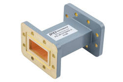 WR-137 Commercial Grade Straight Waveguide Section 3 Inch Length with CPR-137G Flange Operating from 5.85 GHz to 8.2 GHz - Cost-Effective Alternative