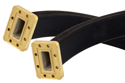 WR-137 Twistable Flexible Waveguide 36 Inch, CPR-137G Flange Operating From 5.85 GHz to 8.2 GHz - Cost-Effective Alternative