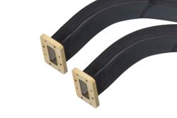 WR-137 Twistable Flexible Waveguide 36 Inch, CMR Flange Operating from 5.85 to 8.2 GHz - Cost-Effective Alternative