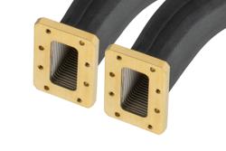 PE-W159TF001-12.jpg WR-159 Twistable Flexible Waveguide 12 Inch, CMR Flange Operating from 4.9 to 7.05 GHz - Cost-Effective Alternative