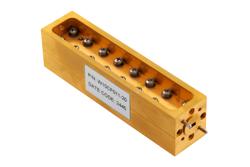 WR-15 Waveguide 20 dB Broadwall Coupler, UG-385/U Round Cover Flange, H-Plane Coupled Port, 50 GHz to 75 GHz, Brass Copper - Cost-Effective Alternative