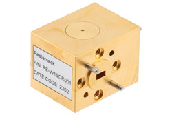 WR-15 Waveguide Circulator, 61 GHz to 65 GHz, 15 dB min Isolation, UG-385/U Cover Flange, Brass - Cost-Effective Alternative