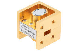 WR-28 Waveguide Circulator, 26.5 GHz to 40 GHz, 16 dB min Isolation, Cover Flange, Brass - Cost-Effective Alternative