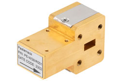 WR-28 Waveguide Isolator from 26.5 GHz to 40 GHz, 16 dB min Isolation, Cover Flange, Brass - Cost-Effective Alternative