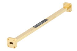 WR-28 Instrumentation Grade Straight Waveguide Section 9 Inch Length with UG-599/U Flange Operating from 26.5 GHz to 40 GHz - Cost-Effective Alternative