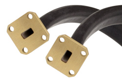 WR-28 Twistable Flexible Waveguide 36 Inch, UG-599/U Square Cover Flange Operating From 26.5 GHz to 40 GHz - Cost-Effective Alternative
