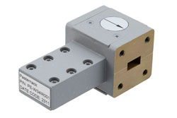 WR-34 Waveguide Isolator from 21.7 GHz to 33 GHz, 18 dB min Isolation, Cover Flange, Aluminum - Cost-Effective Alternative