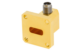 WR-42 UG-597/U Square Cover Flange to 2.92mm Female Waveguide to Coax Adapter Operating from 18 GHz to 26.5 GHz - Cost-Effective Alternative
