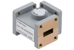 WR-42 Waveguide Circulator, 17.6 GHz to 26.7 GHz, 18 dB min Isolation, Cover Flange, Aluminum - Cost-Effective Alternative