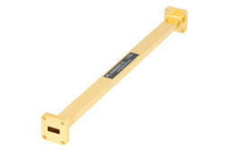 WR-42 Instrumentation Grade Straight Waveguide Section 9 Inch Length, UG-595/U Square Cover Flange from 18 GHz to 26.5 GHz - Cost-Effective Alternative