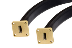 WR-42 Seamless Flexible Waveguide 36 Inch, UG-595/U Square Cover Flange Operating From 18 GHz to 26.5 GHz - Cost-Effective Alternative