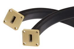 WR-42 Twistable Flexible Waveguide 24 Inch, UG-595/U Square Cover Flange Operating From 18 GHz to 26.5 GHz - Cost-Effective Alternative