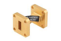 WR-42 90 Degree Waveguide Twist With a UG-595/U Flange Operating From 18 GHz to 26.5 GHz - Cost-Effective Alternative