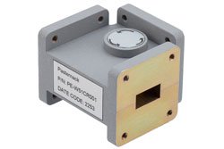 WR-51 Waveguide Circulator, 14.5 GHz to 22 GHz, 18 dB min Isolation, Cover Flange, Aluminum - Cost-Effective Alternative