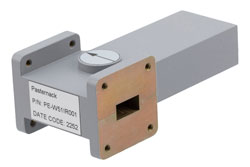 WR-51 Waveguide Isolator from 14.5 GHz to 22 GHz, 18 dB min Isolation, Cover Flange, Aluminum - Cost-Effective Alternative