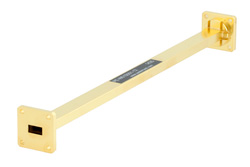 WR-51 Instrumentation Grade Straight Waveguide Section 12 Inch Length with UG Square Cover Flange Operating from 15 GHz to 22 GHz - Cost-Effective Alternative