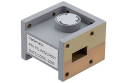 WR-62 Waveguide Circulator, 11.9 GHz to 18 GHz, 20 dB min Isolation, Cover Flange, Aluminum - Cost-Effective Alternative