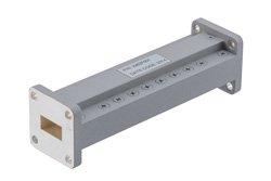 Bandpass Waveguide Filter With WR-62 Interface Operating from 13.75 GHz to 14.5 GHz - Cost-Effective Alternative