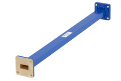 WR-62 Commercial Grade Straight Waveguide Section 12 Inch Length with UG-419/U Flange Operating from 12.4 GHz to 18 GHz - Cost-Effective Alternative
