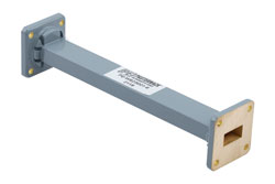 WR-62 Commercial Grade Straight Waveguide Section 6 Inch Length with UG-419/U Flange Operating from 12.4 GHz to 18 GHz - Cost-Effective Alternative