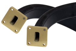 WR-62 Twistable Flexible Waveguide 12 Inch, UG-419/U Square Cover Flange Operating from 12.4 GHz to 18 GHz - Cost-Effective Alternative