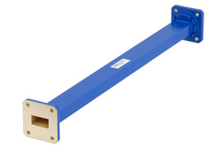 WR-75 Commercial Grade Straight Waveguide Section 12 Inch Length with UBR120 Flange Operating from 10 GHz to 15 GHz - Cost-Effective Alternative