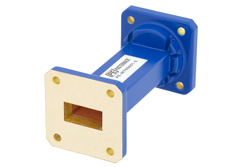 WR-75 Commercial Grade Straight Waveguide Section 3 Inch Length with UBR120 Flange Operating from 10 GHz to 15 GHz - Cost-Effective Alternative