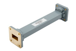 WR-75 Commercial Grade Straight Waveguide Section 6 Inch Length with UBR120 Flange Operating from 10 GHz to 15 GHz - Cost-Effective Alternative