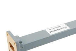 WR-75 Waveguide Section 6 Inch Length Straight Using UBR120 Flange With a 10 GHz to 15 GHz Frequency Range in Commercial Grade - Cost-Effective Alternative