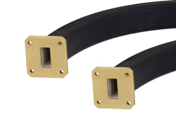 WR-75 Seamless Flexible Waveguide 36 Inch, Square Cover Flange Operating From 10 GHz to 15 GHz - Cost-Effective Alternative